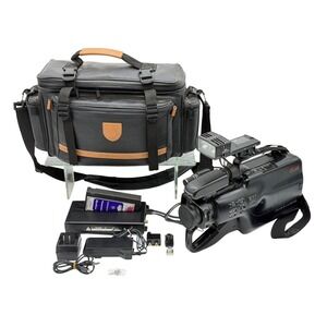 Panasonic OmniMovie VHS HQ Camcorder PV-520 AF X8 CCD Untested w/ Case Bundle